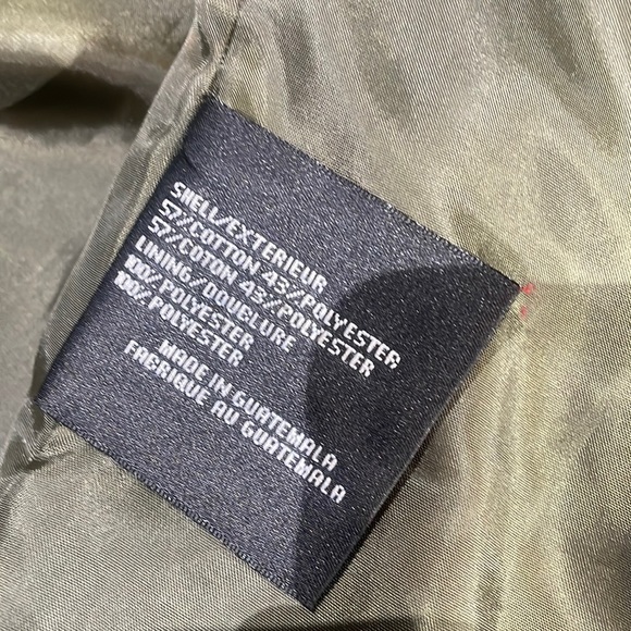 DKNY Army Green Belted Trench Coat - Picture 4 of 5